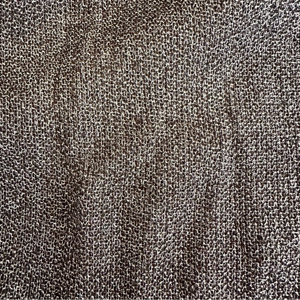 CARMEN by Carmen Marc Valvo Black Grey Shimmery Top - Picture 7 of 7